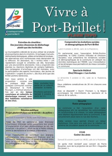 Bulletins municipaux septembre 2021